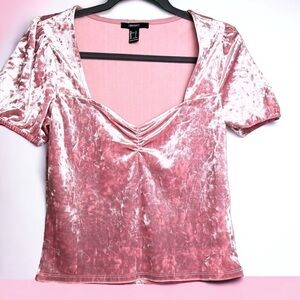 Forever 21 velvet top size L